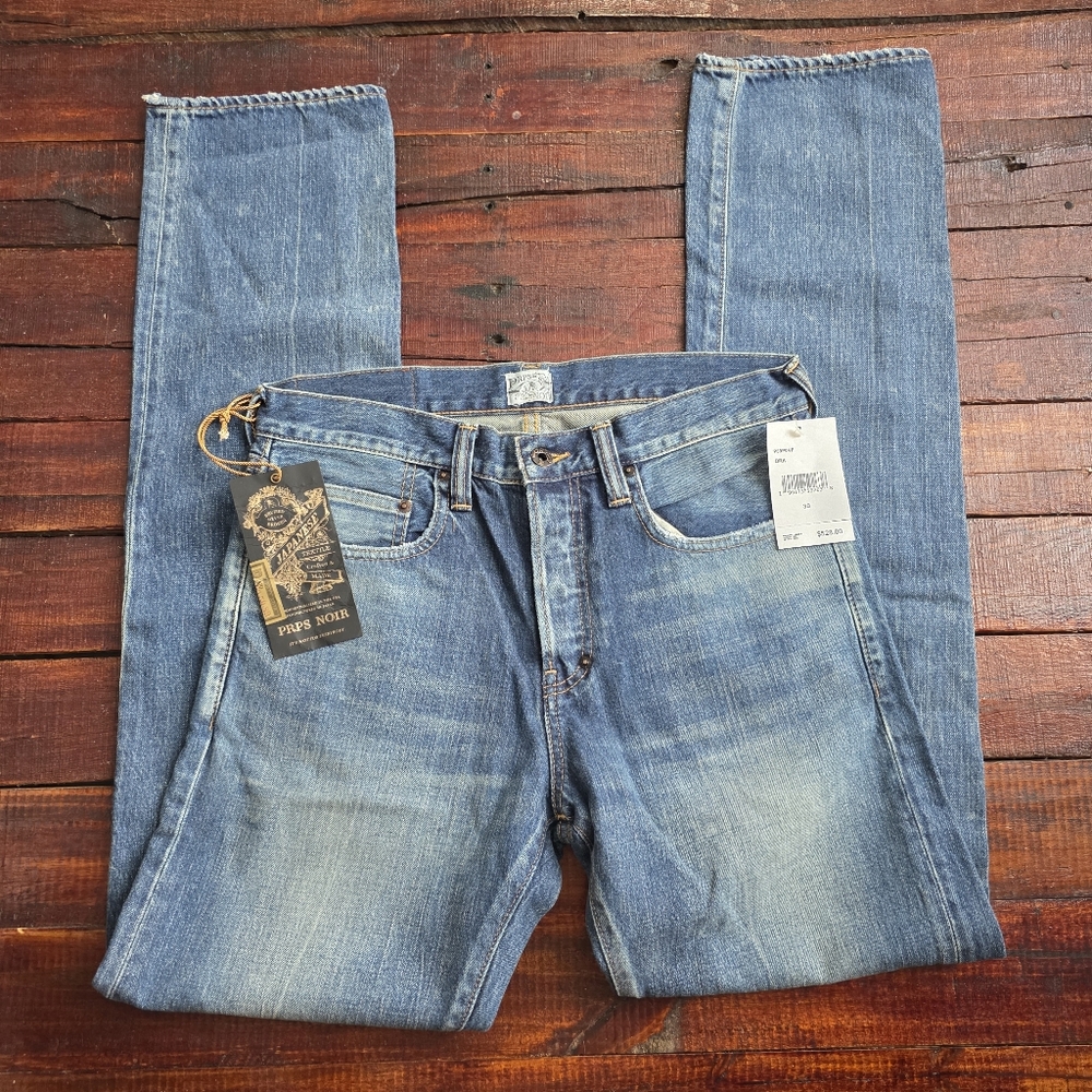 PRPS Noir Demon Slim Fit Straight Leg Made In Japan Denim Jeans Size 30 $528
